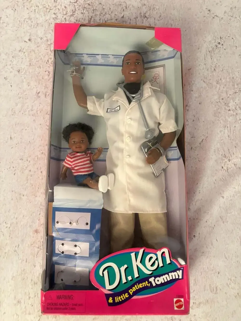 Mattel 1997 Dr. Ken & Little Patient Tommy Barbie Doll